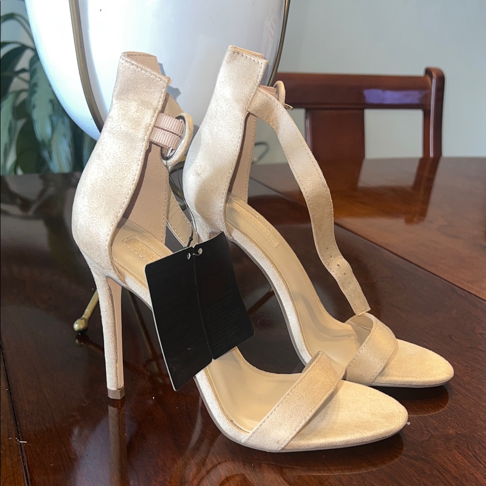 Forever 21 Nude Strappy Heels